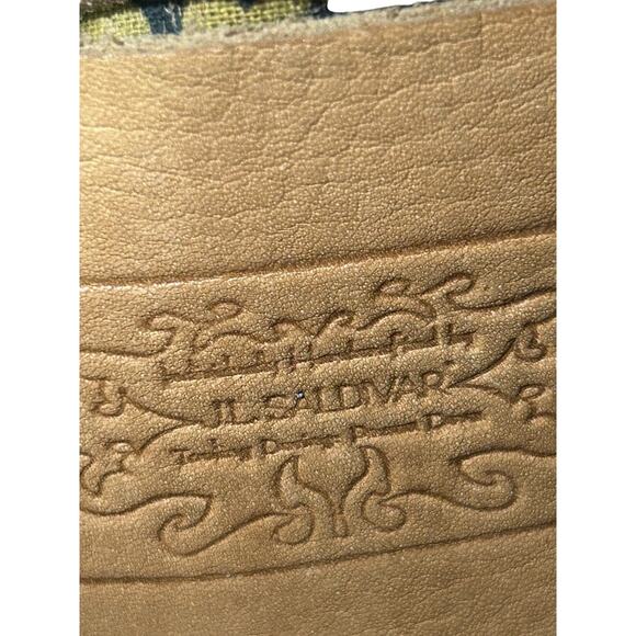 JL Saldivar Paraguay Handcrafted Two Tone Brown Crossbody Bag - Picture 8 of 9